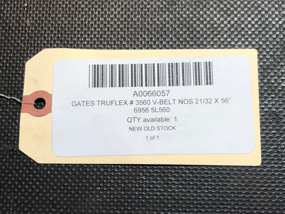 Gates Truflex # 3560 V-Belt NOS 21/32 X 56" 6956 5L560