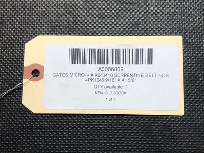 Gates Micro-V # K040410 Serpentine Belt NOS 4PK1045 9/16" X 41 5/8"