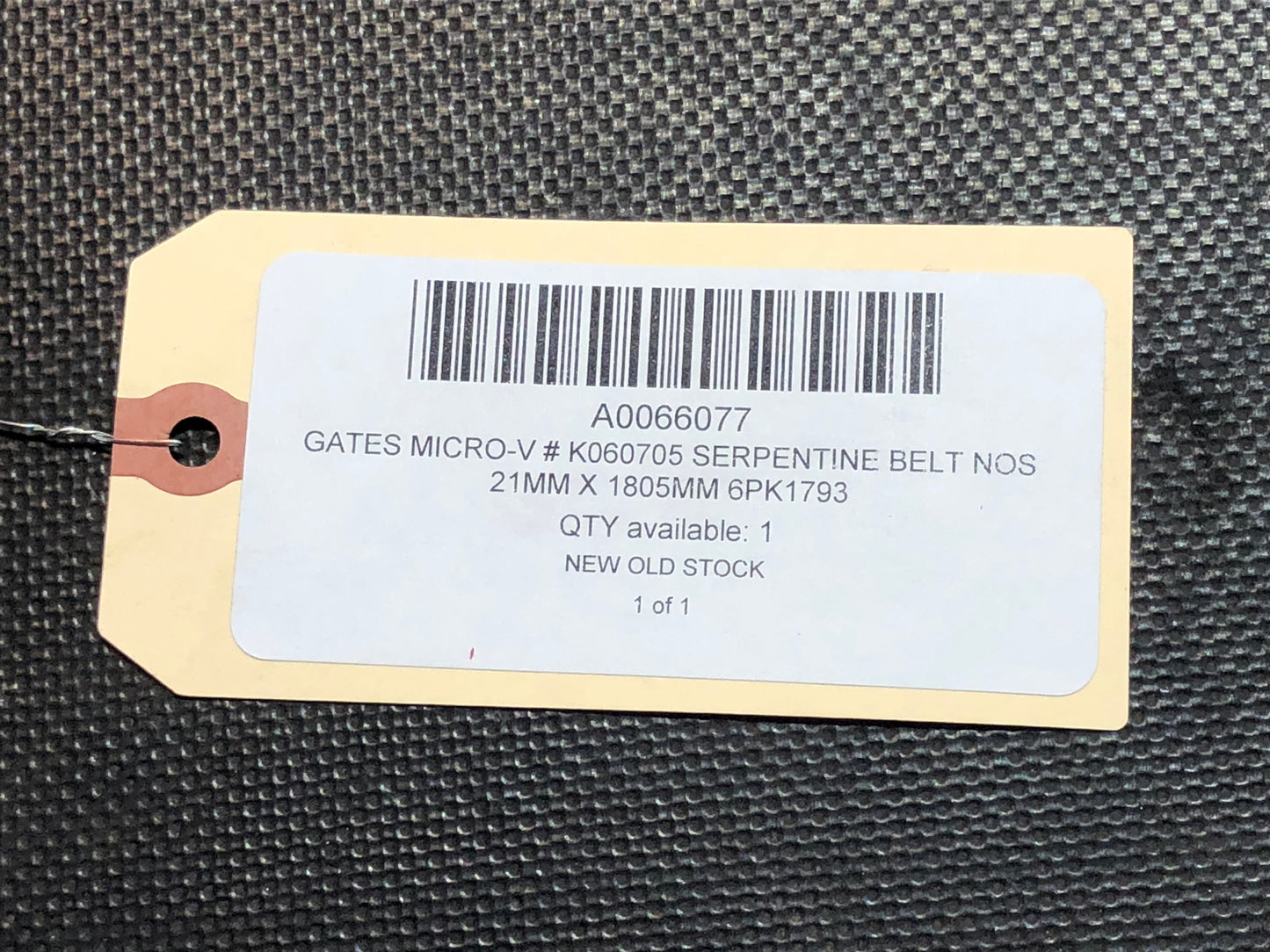 Gates Micro-V # K060705 Serpentine Belt NOS 21mm X 1805mm 6PK1793