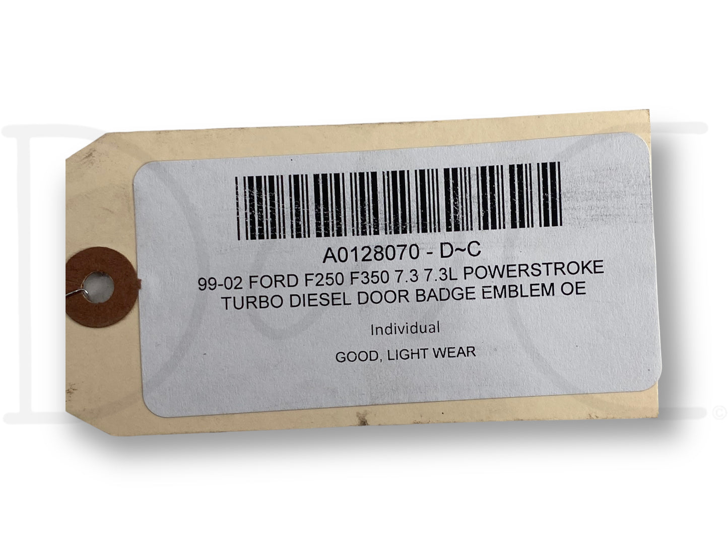 99-02 Ford F250 F350 7.3 7.3L Powerstroke Turbo Diesel Door Badge Emblem OE