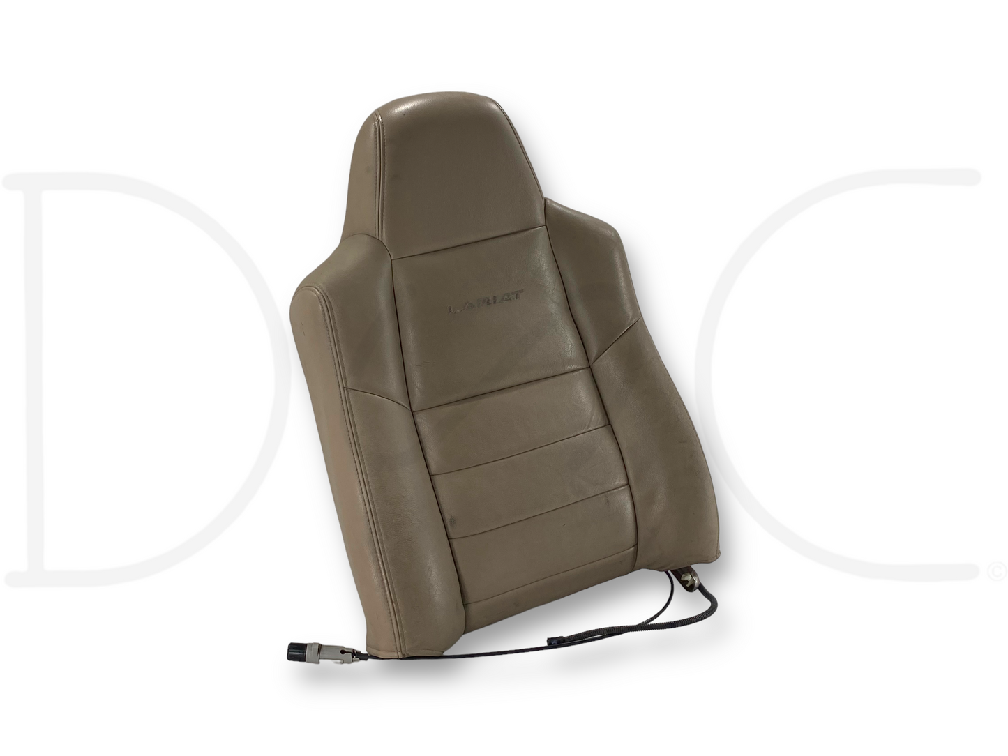 03-07 Ford F250 F350 Lariat RH Right Passenger Seat Back Cushion Heat Tan