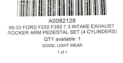 99-03 Ford F250 F350 7.3 Intake Exhaust Rocker Arm Pedestal Set (4 Cylinders)