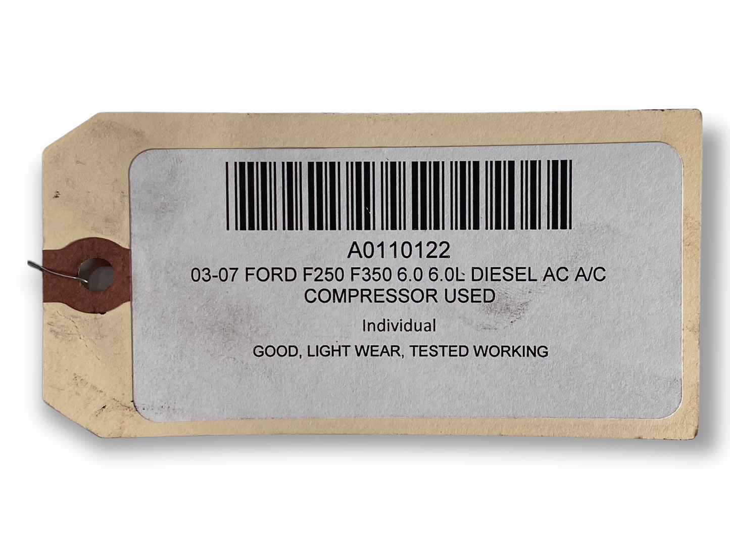 03-07 Ford F250 F350 6.0 6.0L Diesel AC A/C Compressor Used