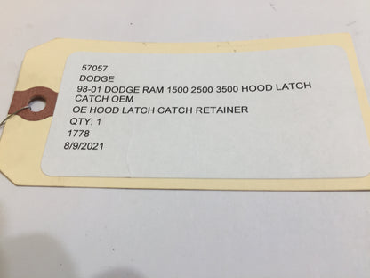 98-01 Dodge Ram 1500 2500 3500 Hood Latch Catch OEM