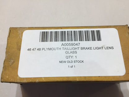46 47 48 Plymouth Taillight Brake Light Lens Glass