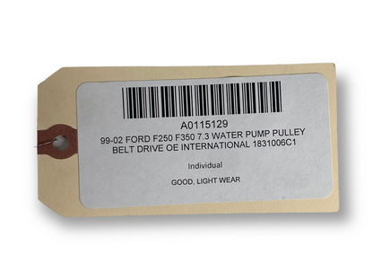 99-02 Ford F250 F350 7.3 Water Pump Pulley Belt Drive OE International 1831006C1
