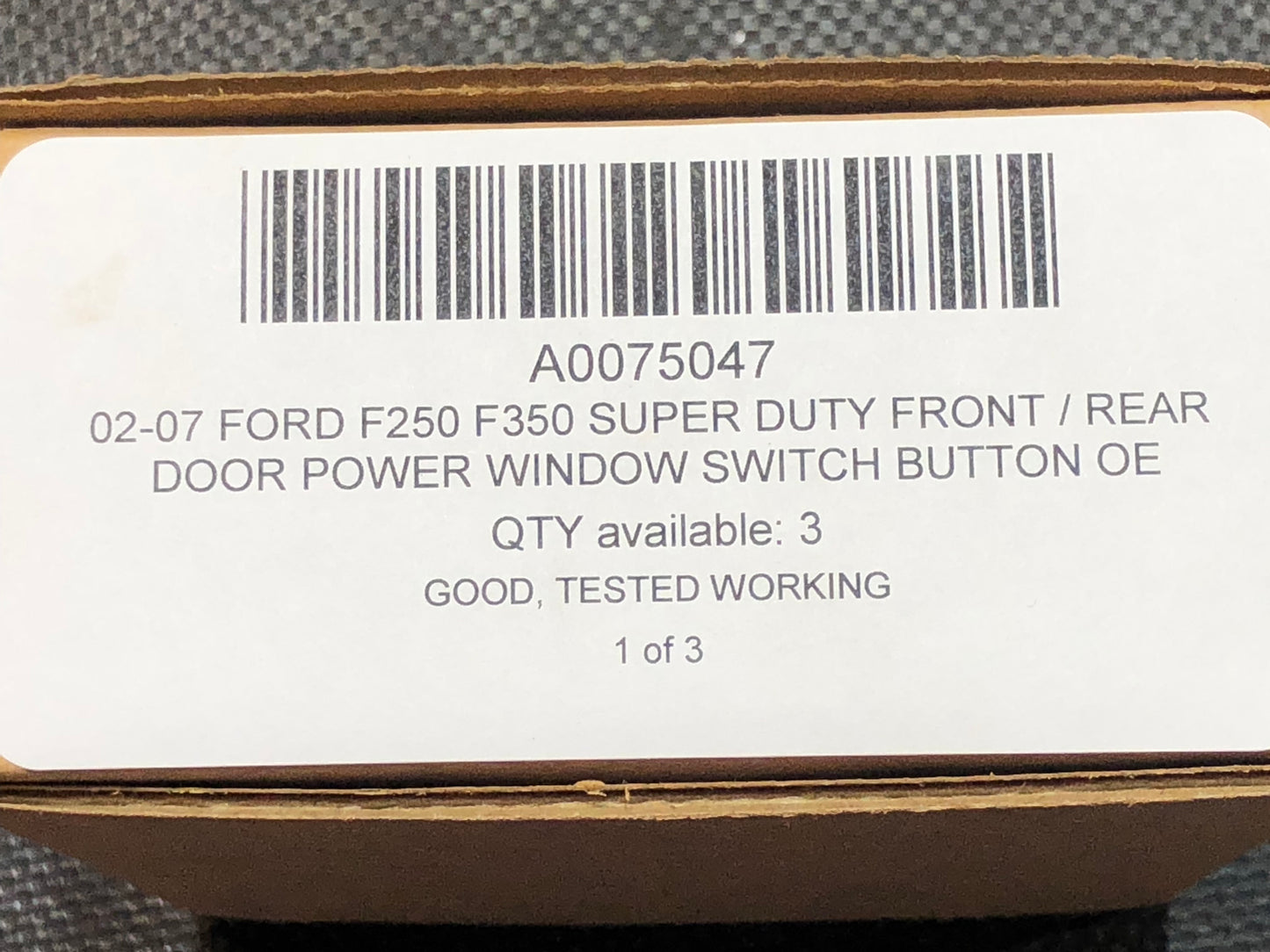 02-07 Ford F250 F350 Super Duty Front / Rear Door Power Window Switch Button OE