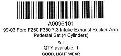 99-03 Ford F250 F350 7.3 Intake / Exhaust Rocker Arm Pedestal Set (4 Cylinders)