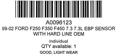 99-02 Ford F250 F350 F450 7.3 7.3L EBP Sensor With Hard Line OEM