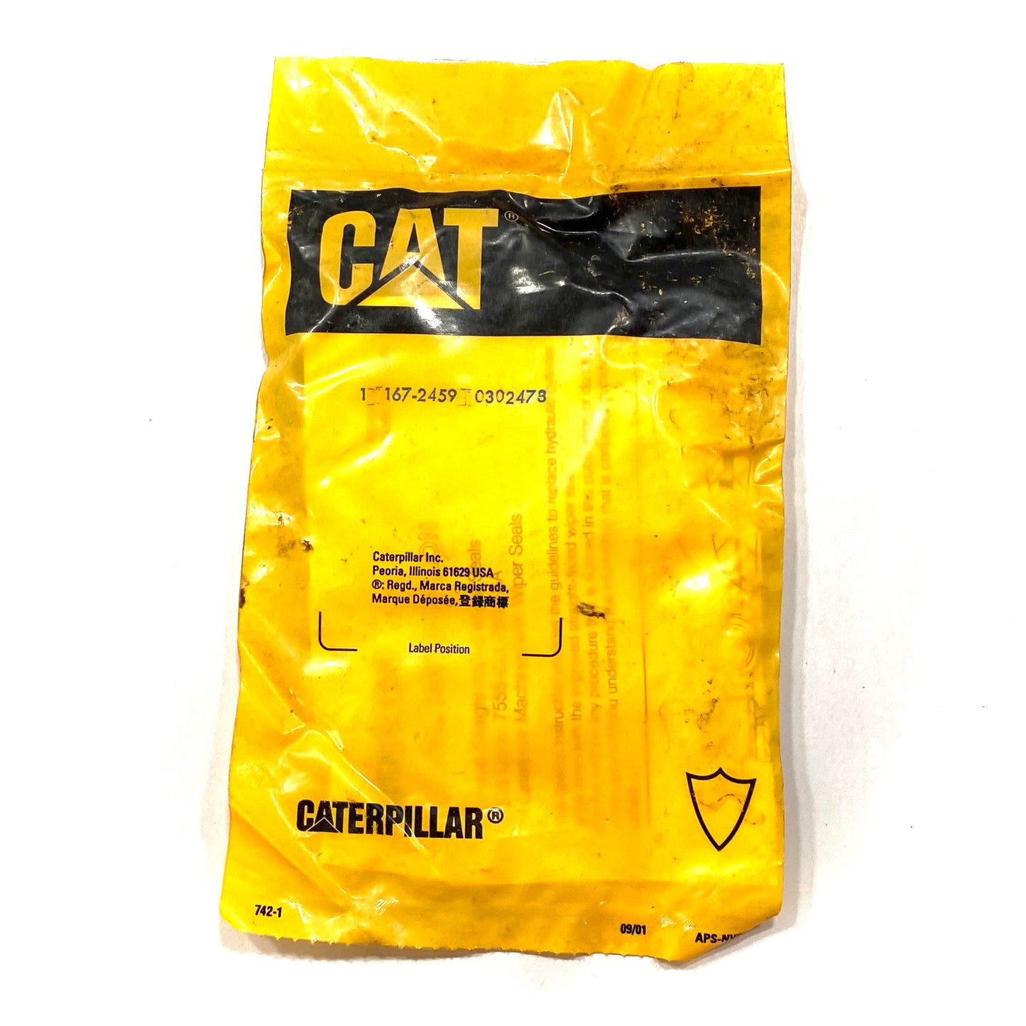 Caterpillar Seal Press-In Wiper Seal OEM NOS Cat 167-2459