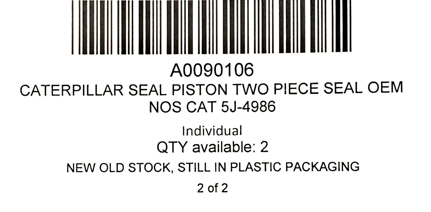 Caterpillar Seal Piston Two Piece Seal OEM NOS Cat 5J-4986