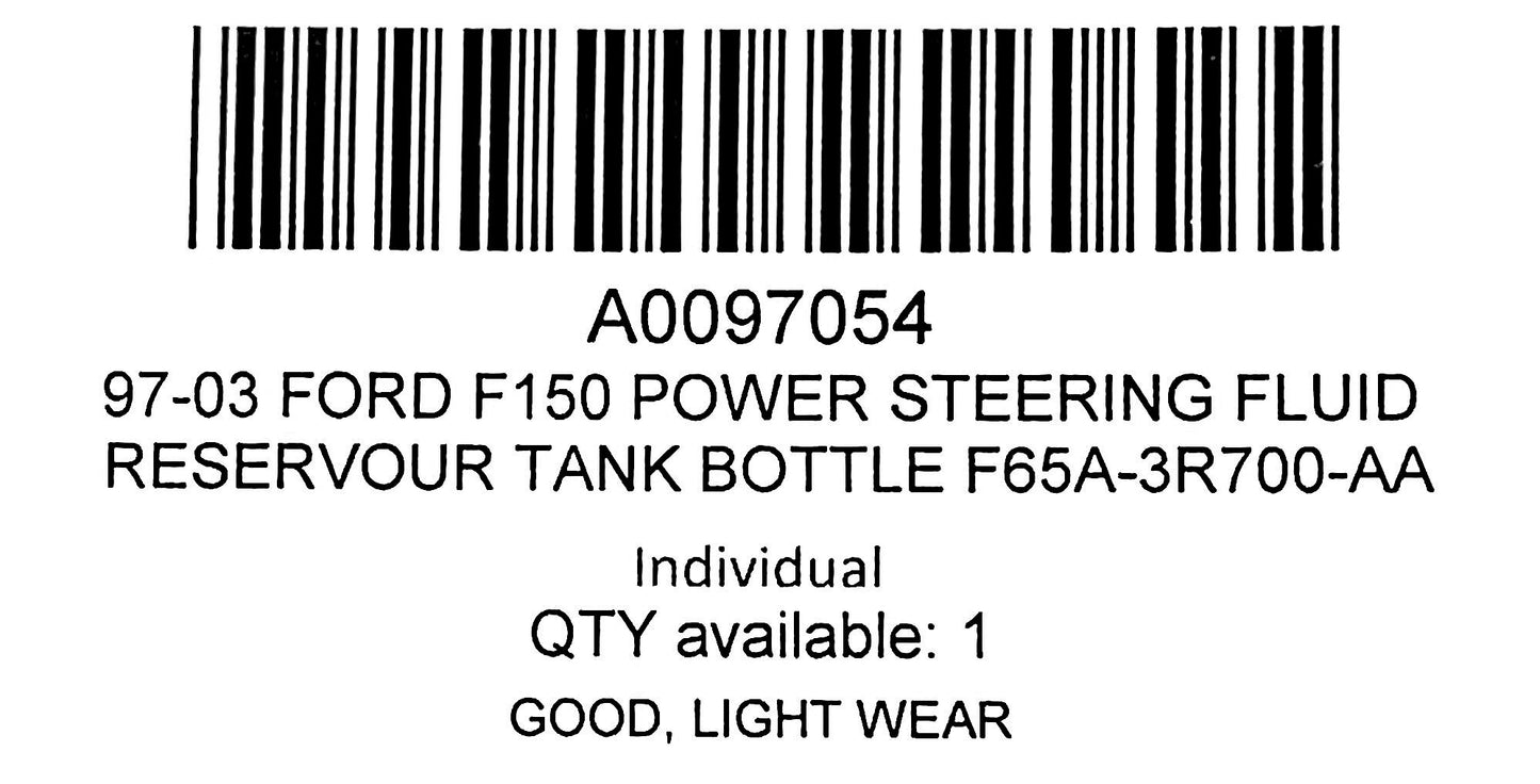 97-03 Ford F150 Power Steering Fluid Reservoir Tank Bottle F65A-3R700-AA