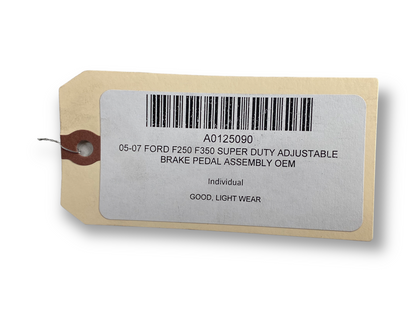 05-07 Ford F250 F350 Super Duty Adjustable Brake Pedal Assembly OEM