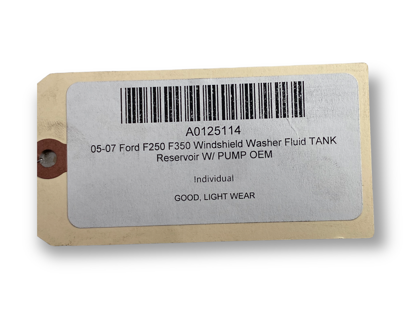 05-07 Ford F250 F350 Windshield Washer Fluid Tank Reservoir W/ Pump OEM