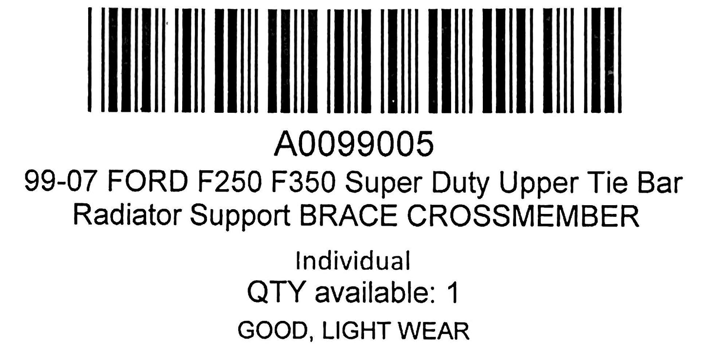 99-07 Ford F250 F350 Super Duty Upper Tie Bar Radiator Support Brace Crossmember