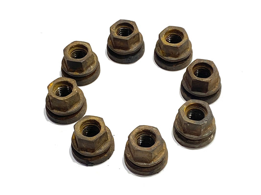 99-02 Ford F250 F350 F450 Lug Nut Set Of 8 Coarse Thread Lug Nuts 21mm Metric OE