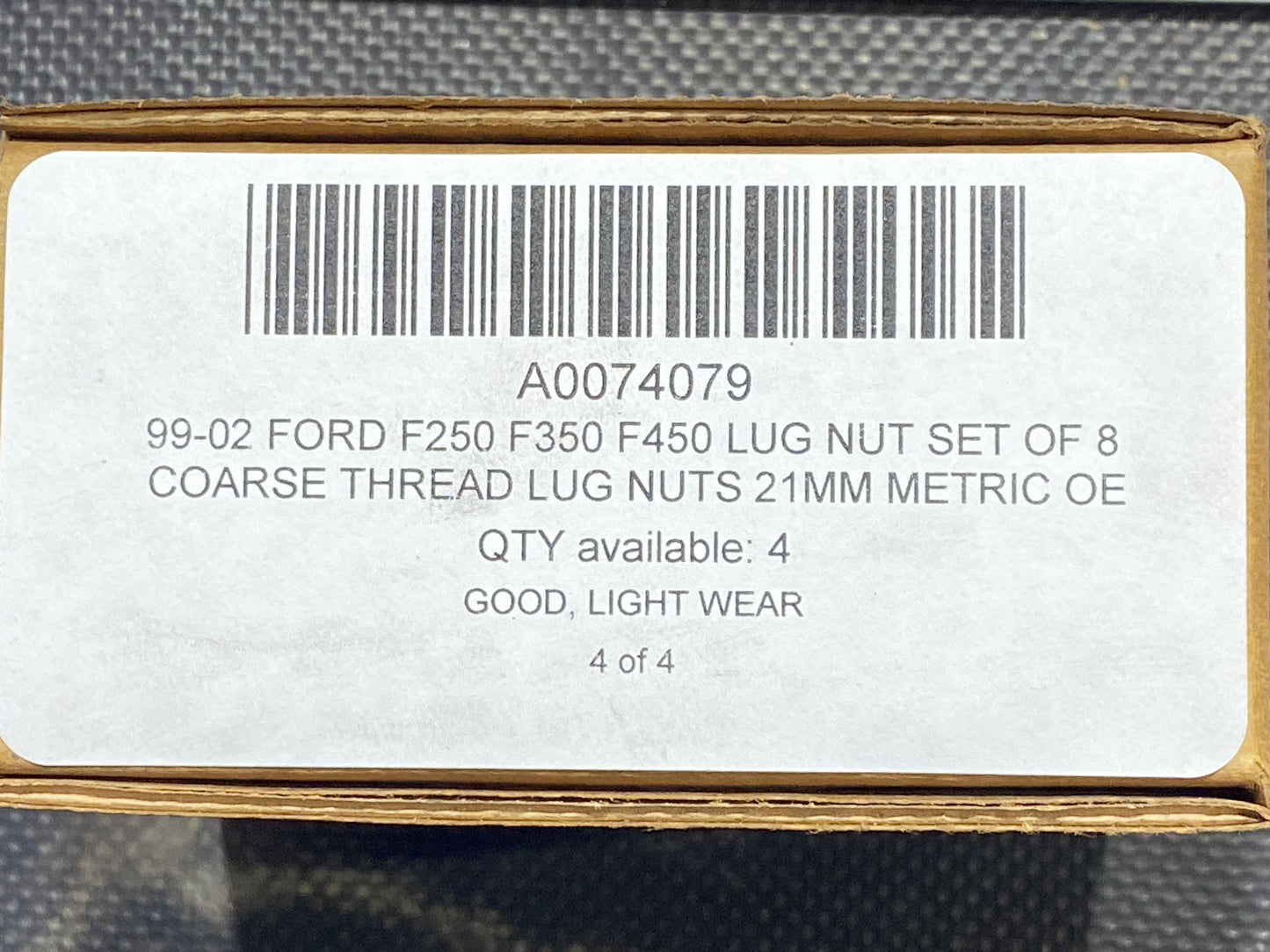 99-02 Ford F250 F350 F450 Lug Nut Set Of 8 Coarse Thread Lug Nuts 21mm Metric OE