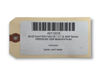 99-02 Ford F250 F350 OE 7.3 7.3L Map Sensor Pressure OEM 98AB-9F479-BA
