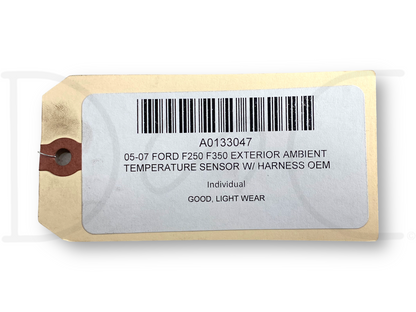 05-07 Ford F250 F350 Exterior Ambient Temperature Sensor W/ Harness OEM