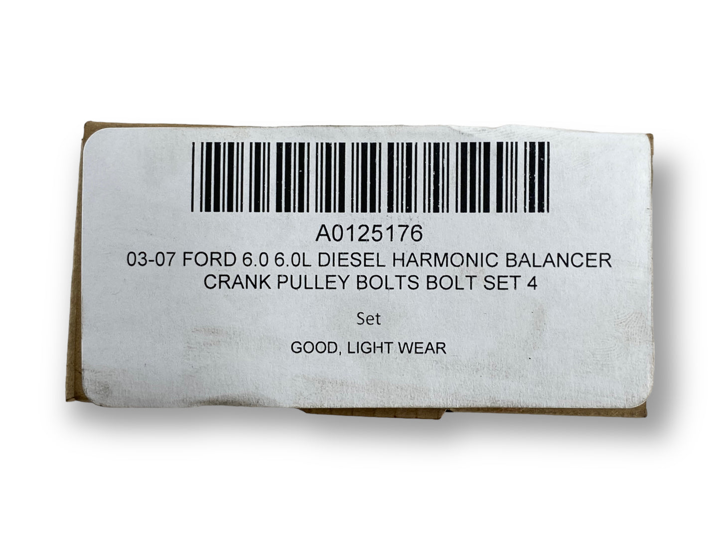 03-07 Ford 6.0 6.0L Diesel Harmonic Balancer Crank Pulley Bolts Bolt Set 4