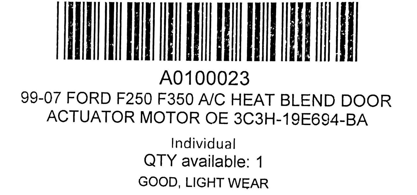 99-07 Ford F250 F350 A/C Heat Blend Door Actuator Motor OE 3C3H-19E694-BA