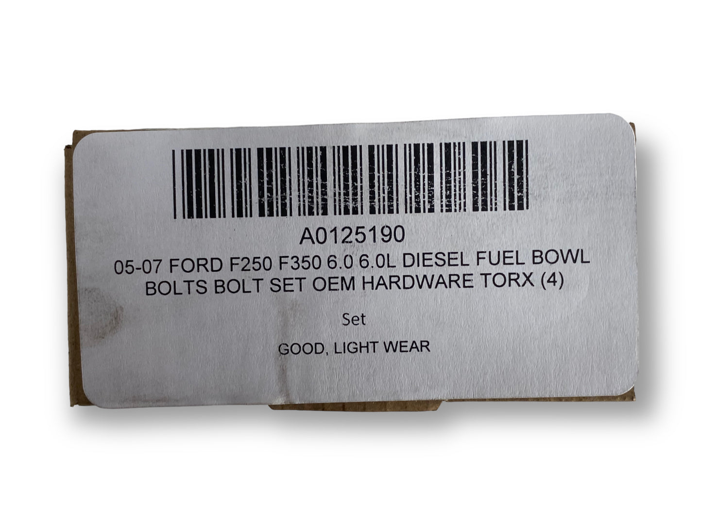 05-07 Ford F250 F350 6.0 6.0L Diesel Fuel Bowl Bolts Bolt Set OEM Hardware Torx (4)
